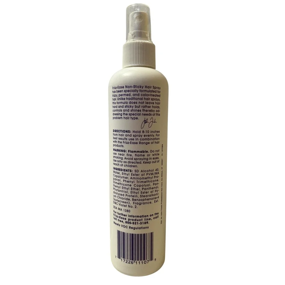 John Frieda Frizz Ease Hairspray Color Treated Hair Non‎ Aerosol Shine 10 oz